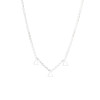 Delta Delta Delta Tri-Delta Sorority Sisters Forever Necklace- Silver