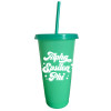 Alpha Epsilon Phi AEPHI Sorority- Set of 4- Glitter Color Changing Cups