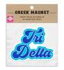 Delta Delta Delta Tri-Delta Sorority Retro Magnets- Set of 2