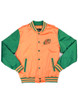 Florida A&M University FAMU Baseball Jacket-Orange/Green-Front