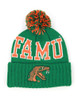 Florida A&M University FAMU Beanie- Green/Orange-Front