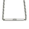 Alpha Tau Omega ATO Fraternity Necklace- Greek Letters Pendant 