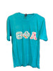 Theta Phi Alpha Sorority T-Shirt- Blue- Size Medium