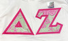 Delta Zeta Sorority Tank Top-White- Size XL