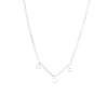 Delta Phi Epsilon DPHIE Sorority Sisters Forever Necklace- Silver