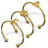 Delta Phi Epsilon DPHIE Sorority Stacking Ring Set
