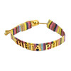 Theta Phi Alpha Sorority Woven Bracelet- Multi-Color Design