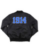 Phi Beta Sigma Fraternity Bomber Jacket- Black-Back