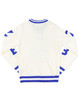 Zeta Phi Beta Sorority Pull Over V-Neck Sweater- Crest-White/Blue      