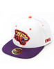 Edward Waters University Snapback Hat-White/Purple