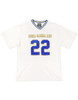 Sigma Gamma Rho Sorority Oversized V-Neck Football Jersey Tee-Ivory