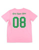 Alpha Kappa Alpha AKA Sorority Dri-Fit Shirt-Glitter Three Greek Letters-Pink