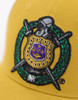 Omega Psi Phi Fraternity Hat-Old Gold- Crest