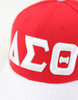 Delta Sigma Theta Sorority Hat- Three Greek Letters-Red-Style 2