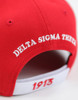 Delta Sigma Theta Sorority Hat- Three Greek Letters-Red-Style 2