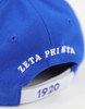 Zeta Phi Beta Sorority Hat- Three Greek Letters-Blue/White
