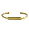 Delta Delta Delta Tri-Delta Sorority Bangle Bracelet- Three Greek Letters