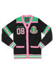 Alpha Kappa Alpha AKA Sorority Sweater-Button Down-Crest-Black/Pink
