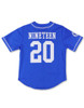 Zeta Phi Beta Sorority Baseball Jersey- Button Up-Blue-Back