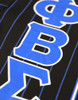 Phi Beta Sigma Fraternity Baseball Jersey- Button Up-Black