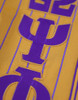 Omega Psi Phi Fraternity Baseball Jersey- Button Up-Old Gold