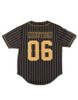 Alpha Phi Alpha Fraternity Baseball Jersey- Button Up-Black