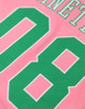 Alpha Kappa Alpha AKA Sorority Baseball Jersey- Button Up-Pink/Green