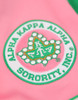 Alpha Kappa Alpha AKA Sorority Baseball Jersey- Button Up-Pink/Green