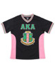 Alpha Kappa Alpha AKA Sorority Football Jersey-Black