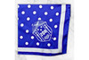 Zeta Phi Beta Sorority Polka Dot Scarf-Blue/White