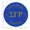 Sigma Gamma Rho Sorority Circle Logo Car Decal 