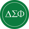 Delta Sigma Phi Fraternity Circle Logo Car Decal 