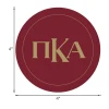 Pi Kappa Alpha PIKE Fraternity Circle Logo Car Decal 