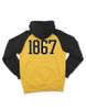 Alabama State University Hoodie-Gold/Black-Back