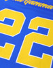 Sigma Gamma Rho Sorority Football Jersey-Blue/Yellow
