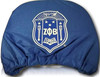 Zeta Phi Beta Sorority Headrest Cover- Blue- Set of 2