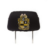 Alpha Phi Alpha Fraternity Headrest Cover- Black- Set of 2