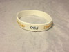 Order of the Eastern Star OES Silicone Bracelet-White