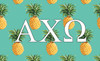 Alpha Chi Omega Sorority Flag-Pineapple