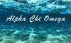 Alpha Chi Omega Sorority Flag- Ocean Floor