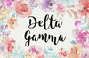 Delta Gamma Sorority Flag- Floral