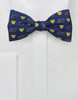 Delta Upsilon Fraternity Silk Bow Tie- Self-Tie- Greek Letters