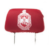 Delta Sigma Theta Sorority Headrest Cover-Crimson-Set of 2