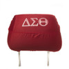 Delta Sigma Theta Sorority Headrest Cover-Crimson-Set of 2