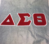 Delta Sigma Theta Sorority Twill Letter Set