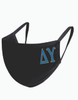 Delta Upsilon Fraternity Face Mask-Black