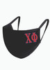 Chi Phi Fraternity Face Mask-Black