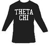 Theta Chi Fraternity Long Sleeve Shirt- Black