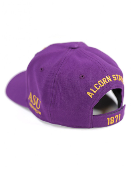 Alcorn State University Hat- Purple-Back