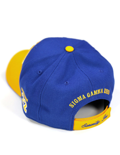 Sigma Gamma Rho Sorority Hat- Three Greek Letters- Blue